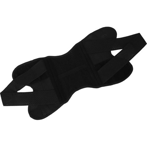 Genouillère de sport 7611 noire respirante, manchon de compression ajustable, pour hommes et femmes, taille L (1/5)