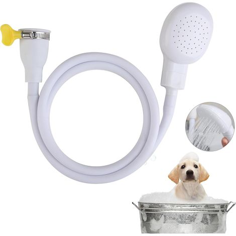 CSPARKV Haustier-Duschhahn-Set, tragbarer Haustier-Duschschlauch, Duschsprühschlauch, Duschkopf zum Baden von Babys, Haustieren.