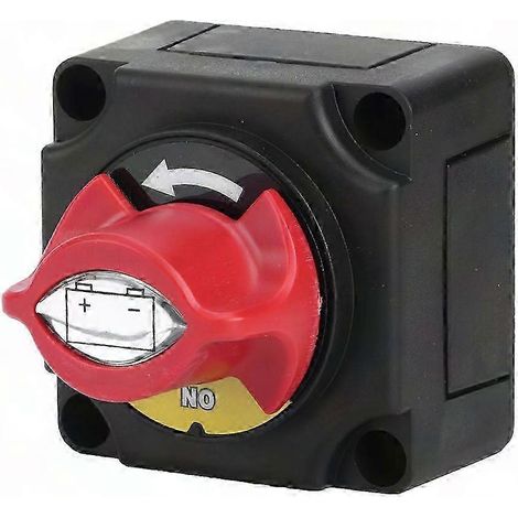 Interrupteur de coupure de batterie 12V 300A pour bateau, voiture, camping-car et quad - Coupe-circuit principal avec protection, adapté aux véhicules marins et terrestres. (1/5)