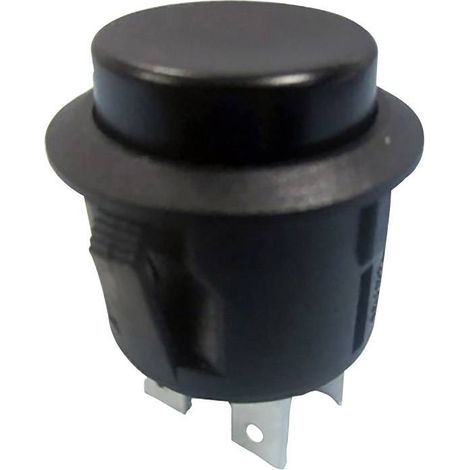Interrupteur à pression TRU COMPONENTS TC-R13-527B-02BK 1587758 250 V/AC 6 A 2 x On/Off à accrochage