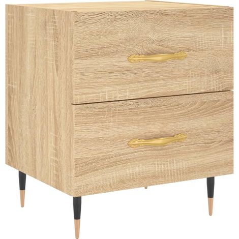 Maison Exclusive - Nachttisch Sonoma-Eiche 40x35x47,5 cm Holzwerk