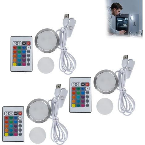 Ensemble Complet de Lampes LED RVB pour Imprimante 3D X1C/P1P/P1S/X1/X1E/H2D avec Télécommande, Éclairage Décoratif d’Ambiance Multicolore pour la Maison, Facile à Installer et Économe en Énergie (1/5)