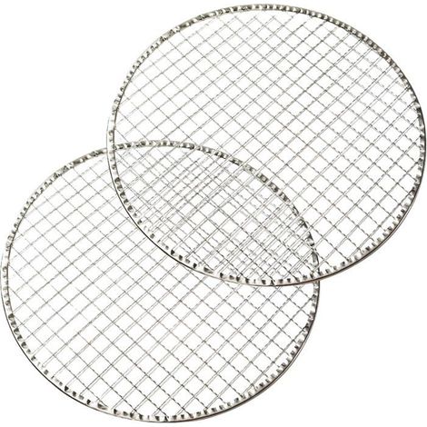 Ecleanfy - 2 grilles de barbecue jetables 28x28cm. Filet pratique pour viandes et légumes, idéal camping et pique-nique. (1/4)
