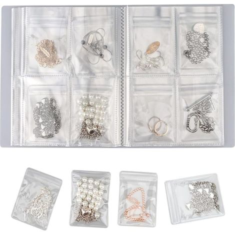 Organizador De Joyas - 160 Compartimentos - Transparente Caja De Viaje Antioxidante - 32 X 21 X 4 Cm - 1 Unidad (1/5)