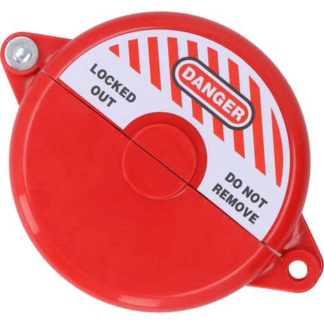 Verrou de sécurité pour vanne à guillotine en plastique ABS, dispositif de verrouillage pour jardin extérieur, tige de vanne de 64 à 127 mm, rouge (1/5)