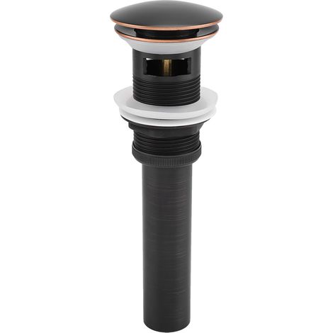 G1 1/4" Messing-Waschbecken mit Überlauf und Pop-Up-Mechanismus (ORB) (1/5)