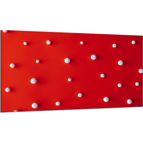 PLAQUE DE PROTECTION EN VERRE POUR CUISINIÈRE 90X52 ROUGE (1/5)
