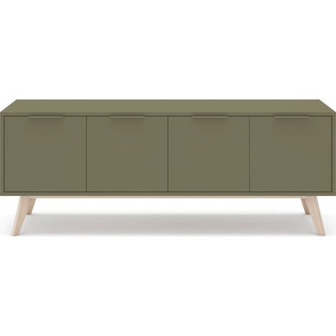 URO - Meuble TV 140 cm en MDF - Vert
