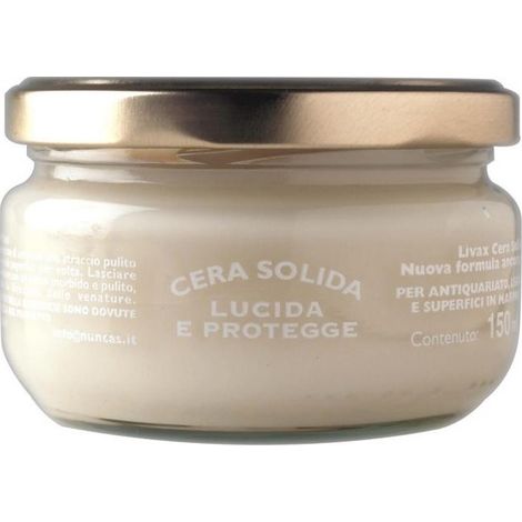 CERA SOLIDA PER LEGNO E PARQUET COLORE NEUTRA LIVAX 150ML