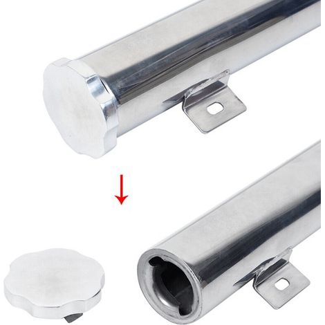 1 Farbe: Silber Material: Edelstahl Ausgleichsbehälter/Kühlmittelüberlauf für Motorkühler. (1/5)
