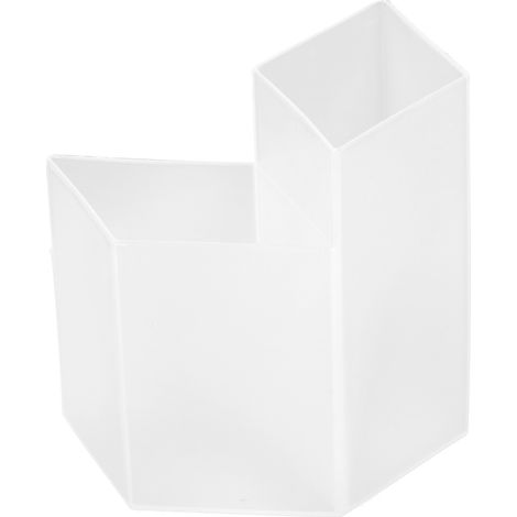 Porte-pinceaux de maquillage en plastique transparent, base hexagonale, grande capacité, organiseur stylos crayons pour école bureau (1/5)