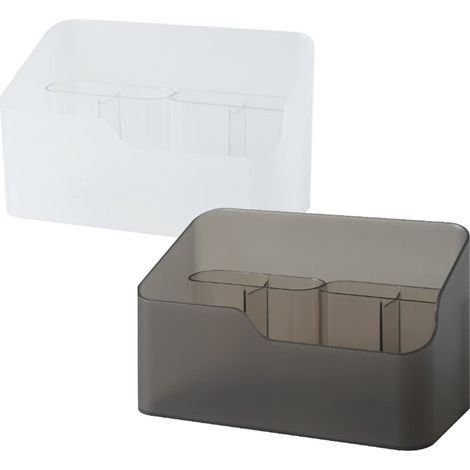 Organisateur Maquillage, 2 Paquet Rangement Maquillage Organisateur avec Porte Pinceau de Maquillage Amovible, Organiseur Maquillage pour la Salle de Bain, l'Armoire à Miroir, le Bureau (1/5)