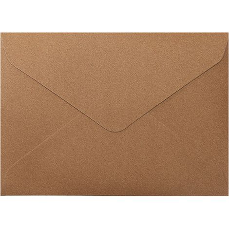 50 enveloppes kraft triangulaires à rabat vintage, doublure papier brun foncé, autocollantes, format carte, idéales courrier, sachets cadeaux (1/5)