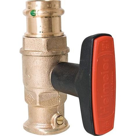 Robinet a boisseau spherique P-S avec clapet anti-thermosiphon 35 mm x 11/4"