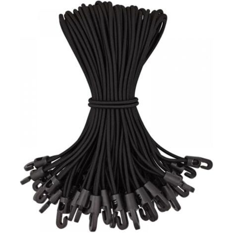 Set aus 50 elastischen Spannseilen mit Haken, Gummispanner mit Haken für hochwertige Poolabdeckung