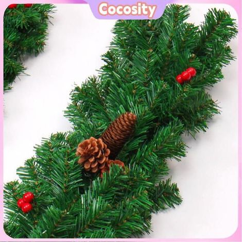 Cocosity Rotin de Noël Guirlande Lumineuse De Noël LED De 2 7 M Avec Décorations En Rotin à Suspend  luminaire murale (1/5)