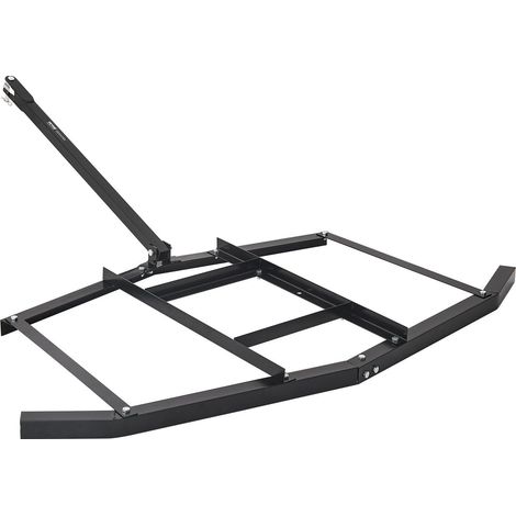 Herscheur à traîner 66" en acier Q235 avec barres ajustables et attelage,idéal pour quad,UTV et tondeuses de jardin (1/5)