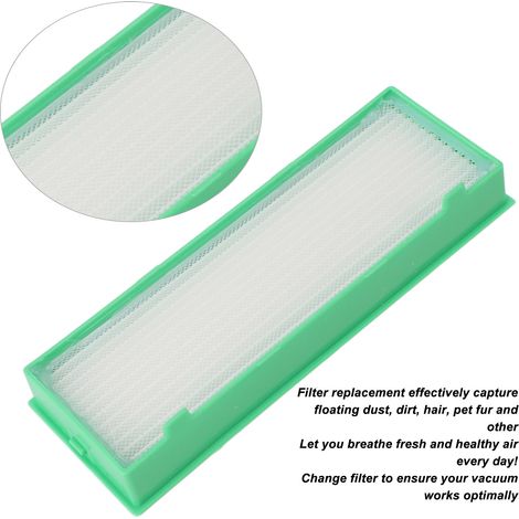 Ortviai Filtres de rechange pour aspirateur robot Vorwerk Kobold VR200 – Lot de 4, en ABS, lavables et réutilisables (1/4)