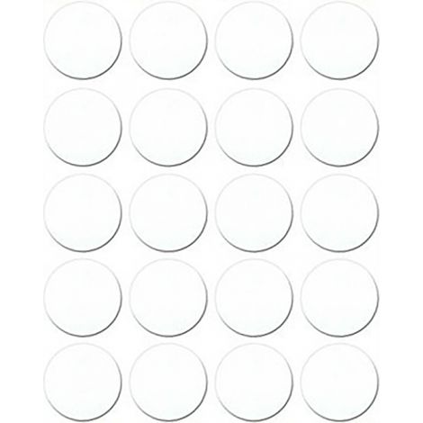 Blister de 20 bouchons à vis adhésifs. Blanc 13 mm 90906 (1/2)