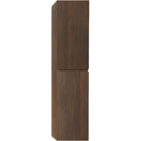 B-Way 30x133x35 cm meuble de salle de bain haut à suspendre, noyer mat (BWAY35N)