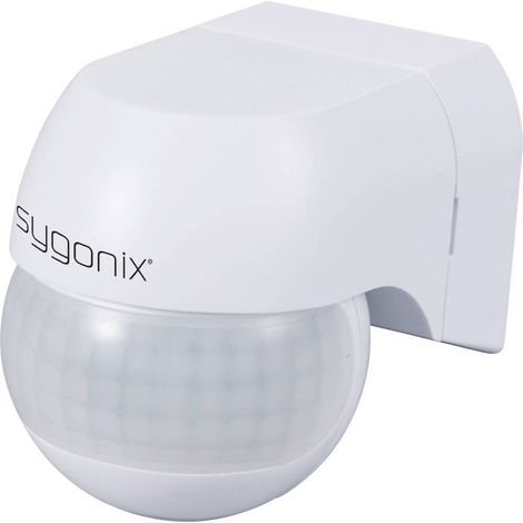 Sygonix SY-6733024 parete, montaggio superficiale Rilevatore di movimento ad infrarossi passivo PIR 360 °, 180 ° Relè B