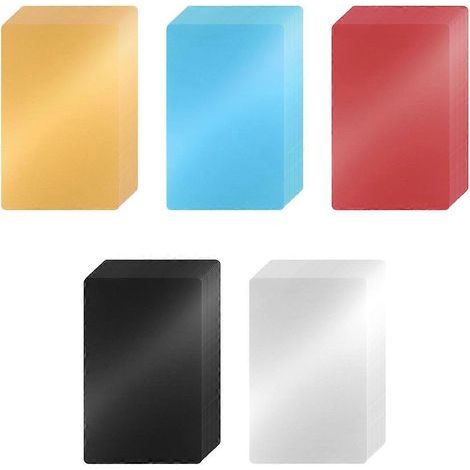100 feuilles d'aluminium colorées vierges à graver au laser pour cartes de visite et cartes cadeaux à personnaliser. (1/5)