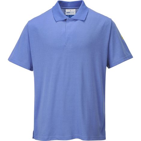 Polo antistatique ESD couleur : Bleu Hamilton taille XXXL - PORTWEST