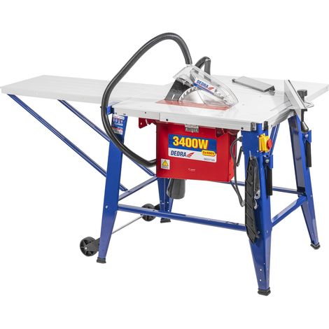 Scie sur table triphasée 3400 W, 400 V, lame 315 x 30 mm, hauteur de coupe 82 mm, table 800 x 550 mm + extensions, inclinaison 0-45°, scie circulaire stationnaire pour bois (1/5)
