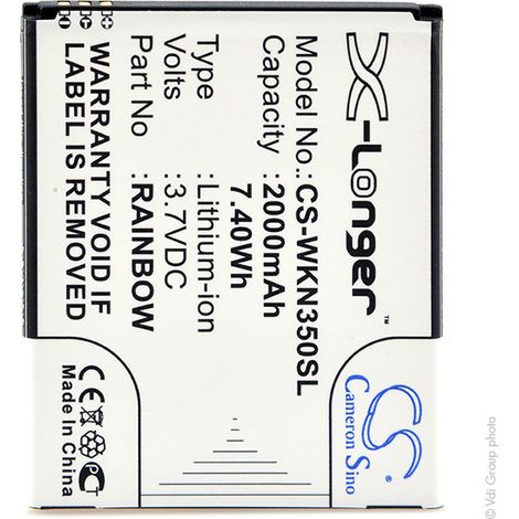 NX - Batterie téléphone, smartphone, GSM pour Wiko 3.7V 2000mAh - 4901BL4257CINK FIVE (1/3)