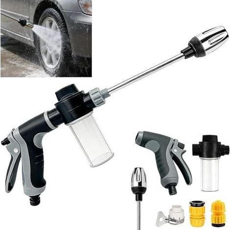 Power Jet Hochdruck-Spritzpistole, für Gartenschläuche, 3 Sprühmodi, Autowäsche und Gartenbewässerung - (1/5)