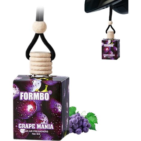 Car Perfume Bottle Grape Perfume Diffuser Hanging Reusable Hanging Diffuser Transparent Glass Air Freshener Air Purifier Mirror Decor 8ml (1/5)