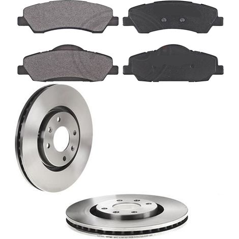 KIT FRENI ANTERIORI compatibile con CITROEN C-ELYSEE (DD) - DISCHI + PASTIGLIE OEM: FDB4491, FDB4066 / 17336 /SOSTITUZIONE DIRETTA/BASSA POLVERE/SILENZIOSO (1/5)