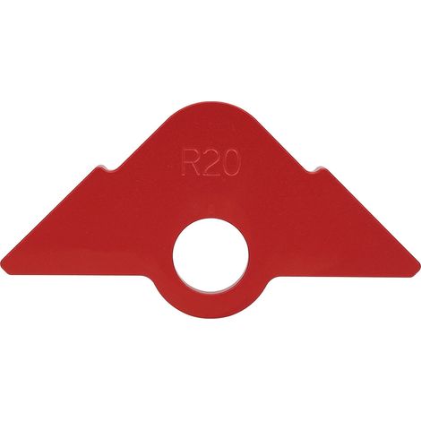 Gabarit d'angle arrondi R20 pour défonceuse, outil de traçage et coupe de panneaux en bois, gabarit de perçage d'arc pour menuiserie (1/5)
