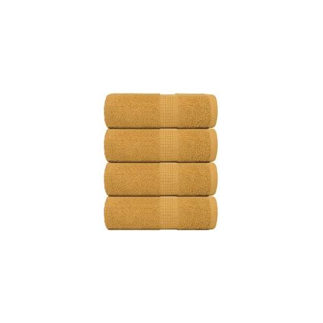 Servilletas de invitados FROGN, juego de 4, color dorado, 30 x 50 cm, 360 g/m² - Crezuo (1/4)