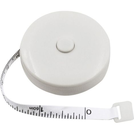 Mètre ruban souple rétractable pour la mesure du corps, des tissus, de la couture, du tricot, des loisirs créatifs et la perte de poids. Lot de 1. (1/5)