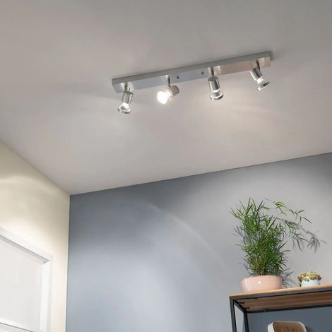 [GEBRAUCHT] B-Ware Slv Deckenspot Strahler Spot Leuchte Aluminium Gebürstet Deko Ring Lampe