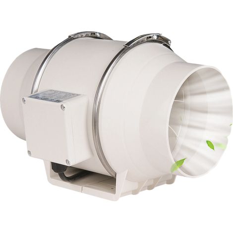 Ventilateur de conduit,silencieux et efficace,moteur à noyau de cuivre, convient aux conduits ventilation,salles de bains,cuisines,tentes de culture (1/5)