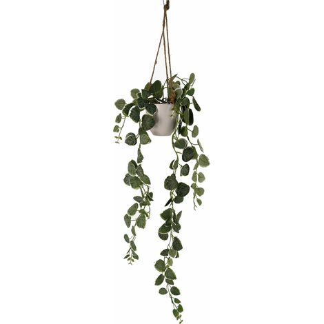 90cm Artificial Potted Trailing Hanging Natural Look Plant Realistic - String of Hearts (1/4)