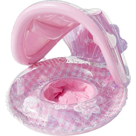 Bouée Piscine Gonflable Enfant avec Auvent Flotteur Bouee Bebe Avec Pare Soleile Pour Resort Plage Parc Aquatique Fête Extérieur Jardin (1/5)
