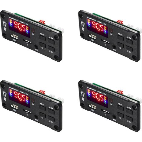 4X Amplificateur 25Wx2 12V MP3 Decoder Carte Audio Module Bluetooth 5.0 sans Fil Musique Voiture Lecteur MP3 avec (1/5)