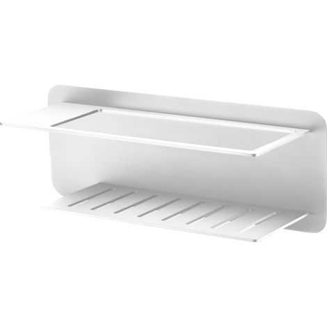IMEX Portasapone frontale en acier inox S304 et laiton finition blanc mat modele BETHARI ADT009 (1/2)