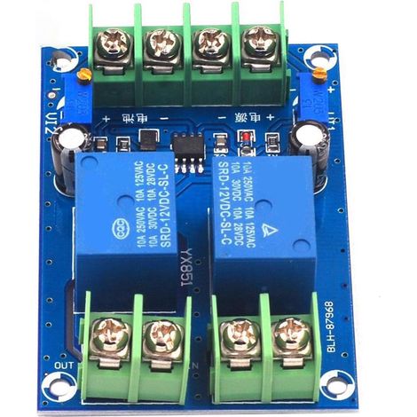 Module de commutation automatique 12 V CC Tension réglable 10 A Alimentation d'urgence pour la maison et le bureau (1/5)