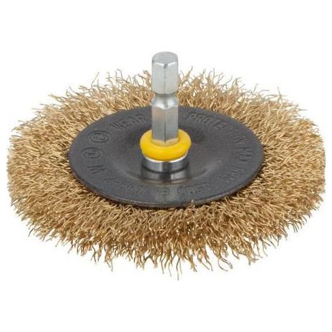Wolfcraft Brosse circulaire laiton 75X10 mm Wolfcraft Diam. tige 1/4" (6,3 mm) 2110000 1 pc(s) (1/2)