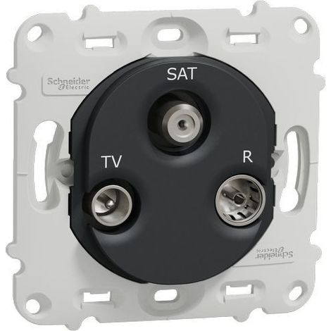 Ovalis - prise TV/R/SAT - sans plaque de finition -Anthracite (S461461)