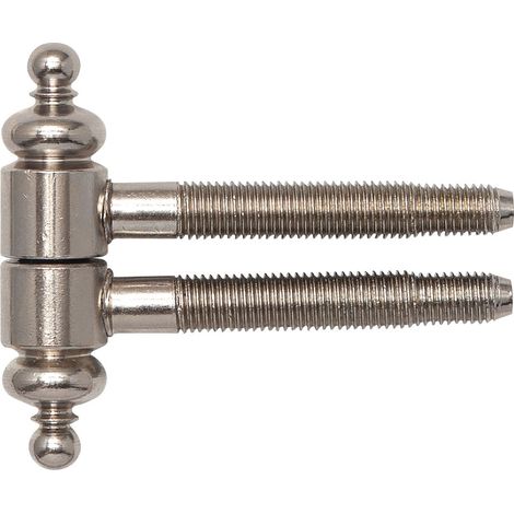 SFS Einbohrband mit Zierkopf, ø 16 mm, Bandhöhe 63 mm, Stahl vernickelt