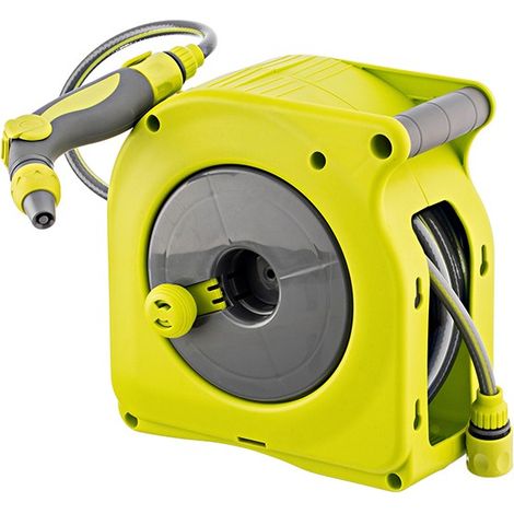 MINI AVVOLGITUBO MANUALE VERDE+TUBO+PISTOLA - 10 M