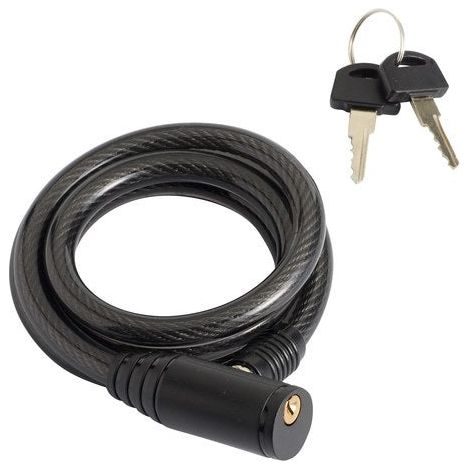 CENTRALE BRICO Câble de verrouillage à clé, L.1 m x Diam.3 mm