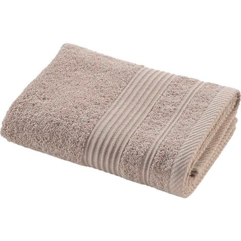 Serviette de Toilette "Tendresse" 50x90cm Taupe (1/4)