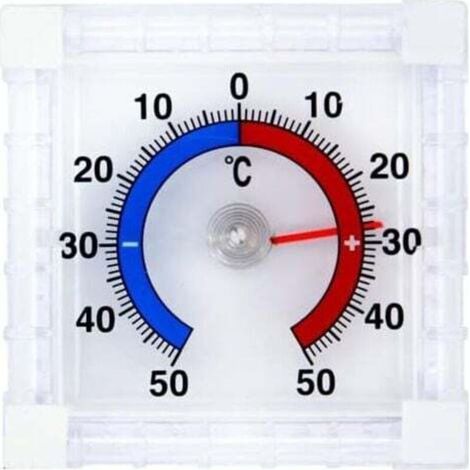 Thermomètre de fenêtre intérieur/extérieur auto-adhésif (1/4)