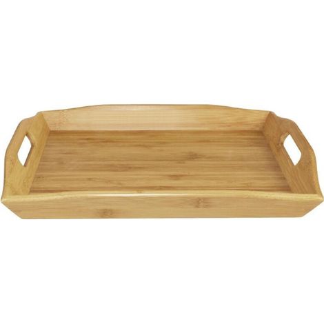 Plateau service de chambre bambou - 381 x 290 x 55 mm (1/5)